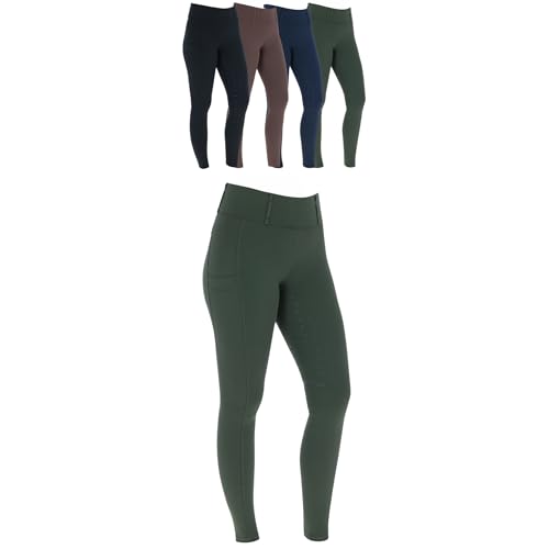 Covalliero Damen Reitleggings Silikon Vollbesatz Reithose Mit 2