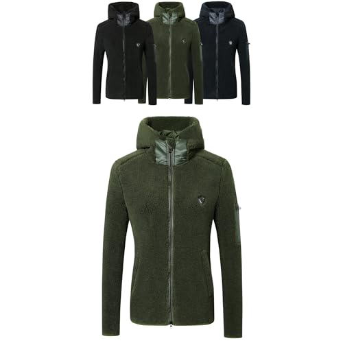 Covalliero Damen Hoodyjacke Zipper Hoodie Aus Teddy Fleece