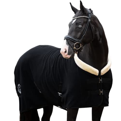 Equilyx Abschwitzdecke Pferd Mit Teddy Kragen Und Abnehmbaren