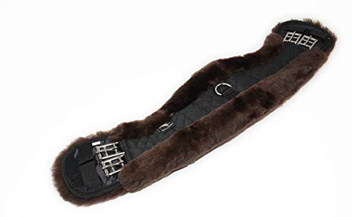 Engel Reitsport Lammfell Sattelgurt Dressur Kurzgurt Mondgurt Mgurt