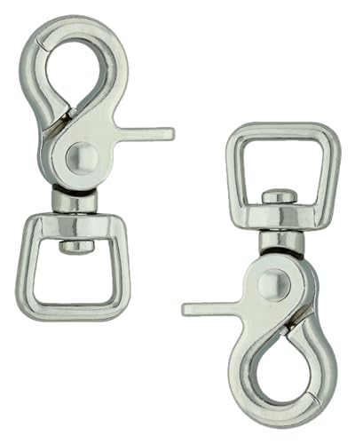 2er Set 360 Grad Scherenkarabiner Vielseitige Snaps F
