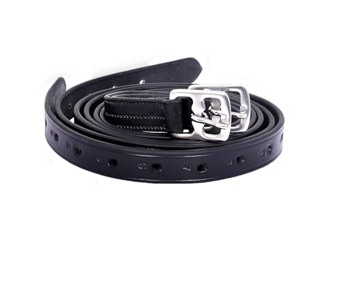 Avon Equine Steigb Gel Leder Schwarz Braun 116