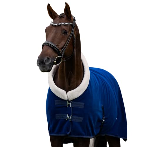 Equilyx Abschwitzdecke Pferd Mit Teddy Kragen Und Abnehmbaren