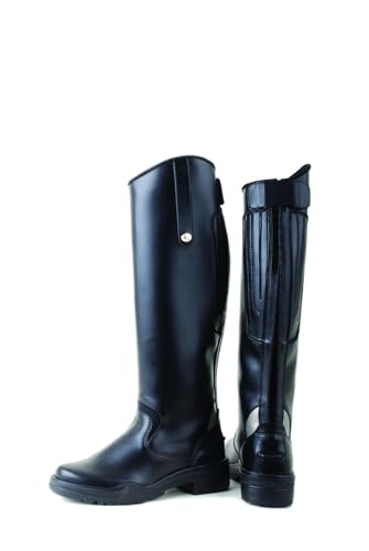 Rhinegold Nebraska Reitstiefel Lang Schwarz Unisex Synthetik Kniehohe