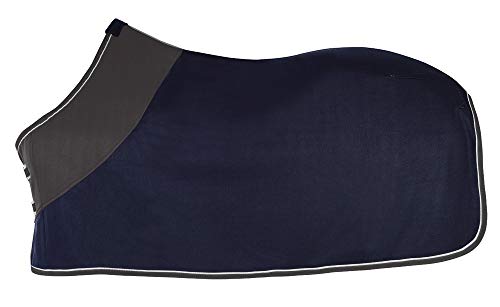 Pfiff 100983 Polarfleecedecke Fleecedecke Pferdedecke Abschwitzdecke Blau Grau