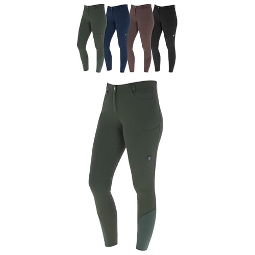 Covalliero Damen Reithose Silikon Vollbesatz Reitleggings Mit 2