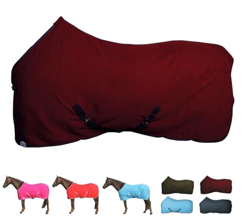 Netproshop Basic Pferde Abschwitzdecke Mit Kreuzbegurtung Fleece Qualit