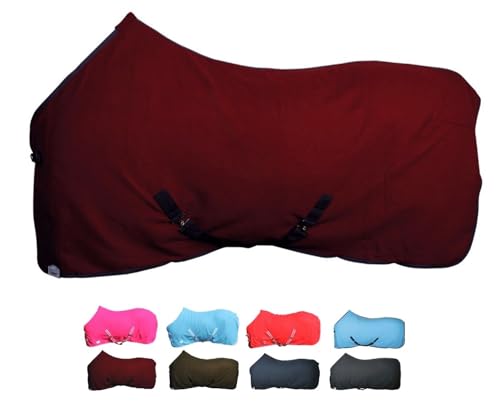 Netproshop Basic Pferde Abschwitzdecke Mit Kreuzbegurtung Fleece Qualit