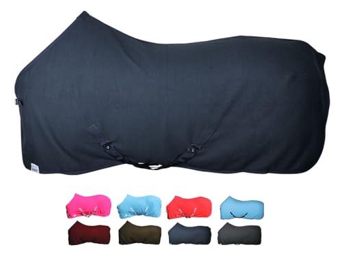 Netproshop Basic Pferde Abschwitzdecke Mit Kreuzbegurtung Fleece Qualit