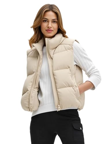 Fengbay Reitweste Damen Damenwesten Rmellose Mit Stehkragen Leicht