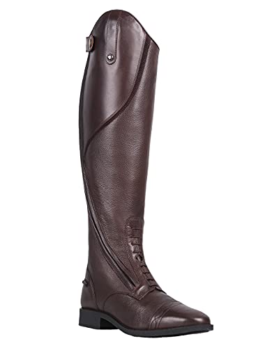 Qhp Eleganter Damen Leder Reitstiefel Tamar Adult Normal