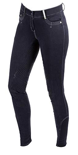 Covalliero Damen Basicplus F R Reithose Blau 38