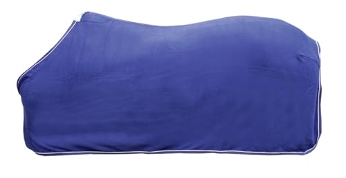 Hkm Abschwitzdecke Dunkelblau Silber 125 Gr E