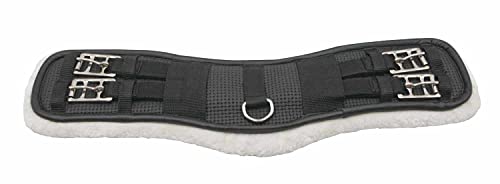 Amka Kurzgurt Sattelgurt Kunstfell Gepolstert 4 Facher Gummizug