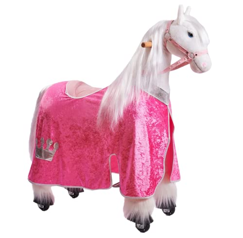 Ponnie Schabracke Mechanisches Pferd Rosa M 5 12