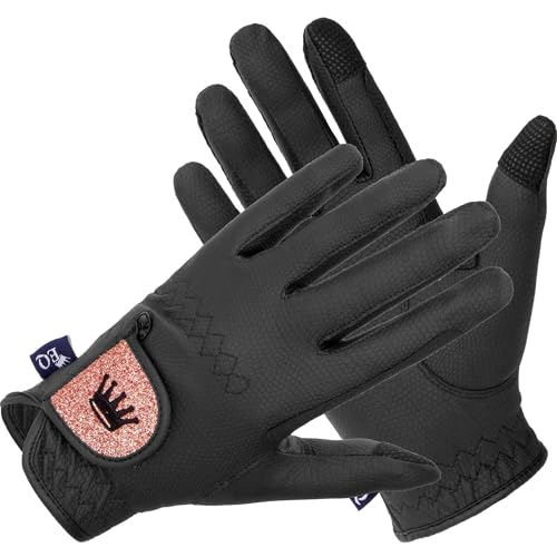 Equestrian Queen Funktionelle Damen Reithandschuhe Mit Touchscreen Kompatibilit