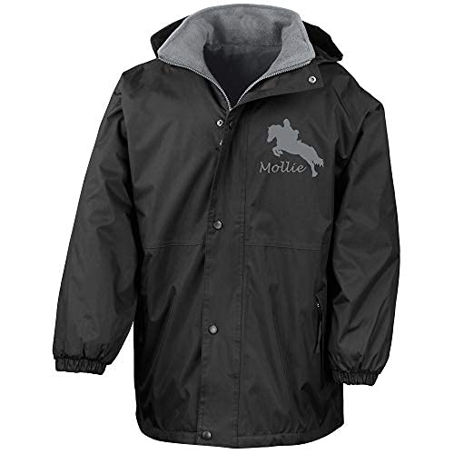 Luvponies Personalisierte Reitjacke Schwarz Xl Age 11 12