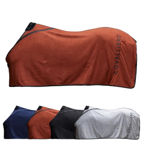 Covalliero Fleecedecke Pferde Abschwitzdecke Decke Mit Widerristpolster Aus
