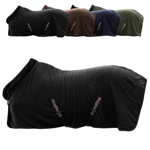 Covalliero Fleecedecke Pferde Abschwitzdecke Transportdecke Mit Brustschnalle Schweifriemen