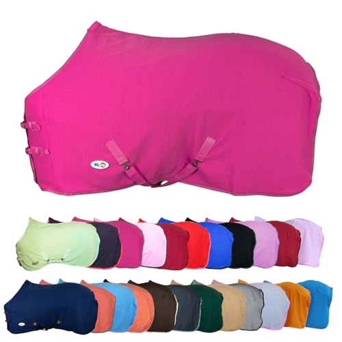 Rl24 Abschwitzdecke Mit Kreuzgurt Basicline Neon Pink 155cm