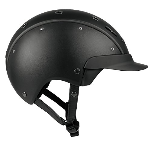 Casco Reithelm Vg1 Master 6 Glattleder Schwarz S