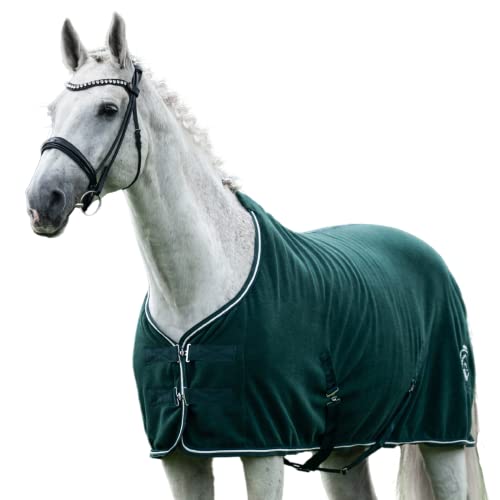 Equilyx Abschwitzdecke Pferd Mit Kreuzgurten Perfekte Passform Fleecedecke
