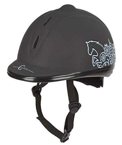 Covalliero Helm Reithelm Beauty Vg1 Schwarz 53 57