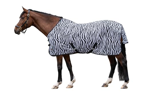 Hkm 4668 Fliegendecke Zebra Mit Kreuzgurt Pferdedecke Weidedecke