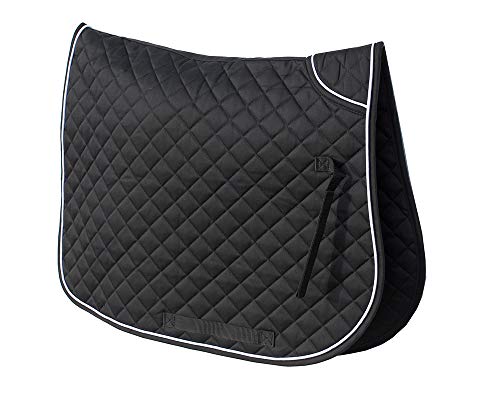 Rhinegold 0 Twin Bound Saddle Cloth Full Black