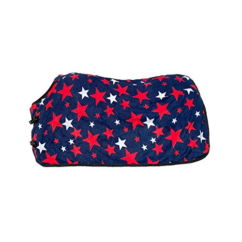 German Riding Fleecedecke Stars Transport Und Abschwitzdecke Navy