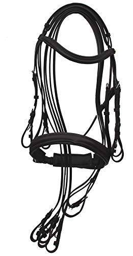 Rhinegold 0 Anatomic Double Bridle Full Havana Trense