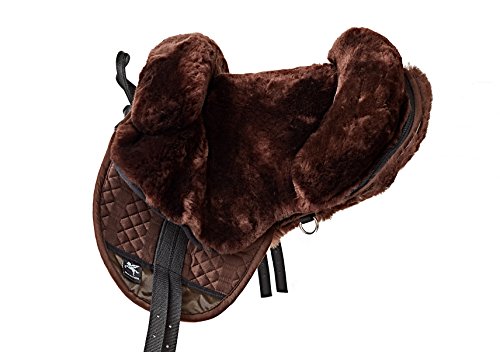 Engel Reitsport Fellsattel R1 Pony Mocca Braun Lammfell