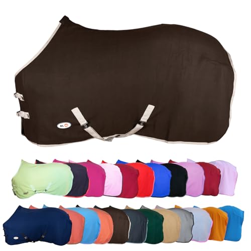 Rl24 Abschwitzdecke Mit Kreuzgurt Basicline Dunkelbraun 135cm