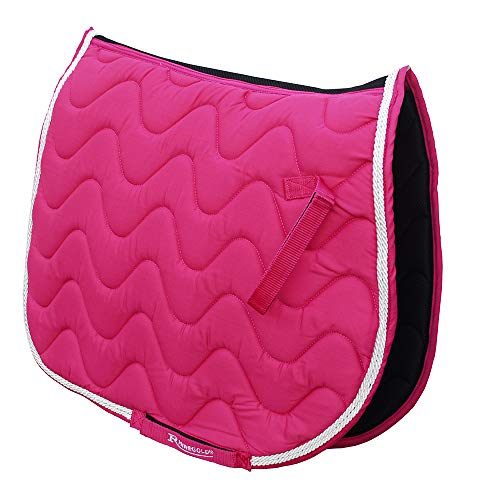 Rhinegold 0 Wave Saddle Pad Cob Raspberry Schabracke