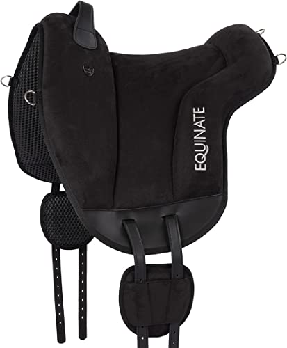 Equinate Reitpad Hamilton Aus Synthetischem Wildleder Pony Schwarz