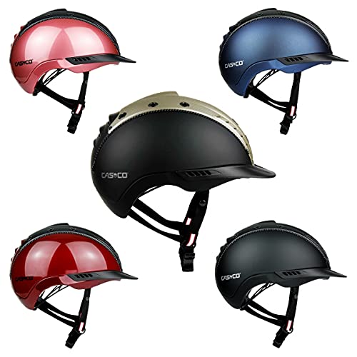 Casco Reithelm Mistrall 2 Edition Dunkelrot Schwarz Struktur