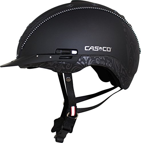 Casco Mistrall 2 Reithelm Schwarz Floral M L