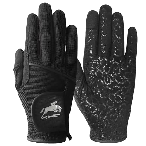 Axkal Reithandschuhe F R Damen Hochwertiger Stoff Rutschfester