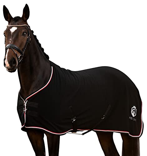 Equilyx Abschwitzdecke Pferd Mit Kreuzgurten Perfekte Passform Fleecedecke