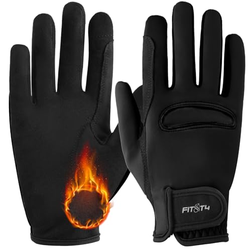 Fitst4 Sports Reithandschuhe Kinder Winter Grip Rutschfest Handschuhe