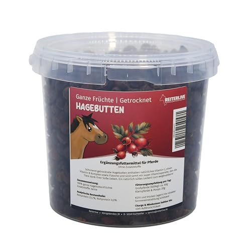 Reiterlive Hagebutte 1kg F R Pferde Getrocknete Ganze
