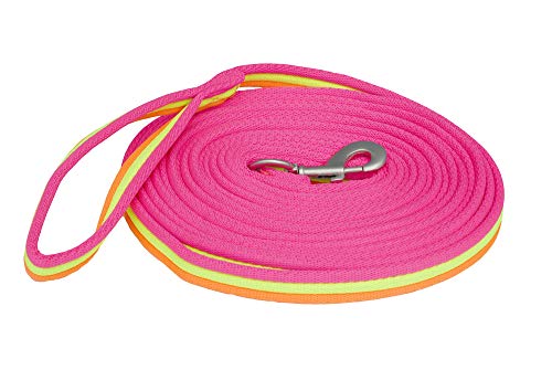 Rhinegold Carnival Bright Lunge Rein Pink Longier Z