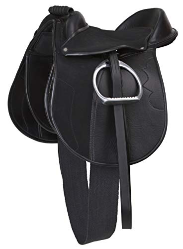 Covalliero Sattelset Economy Pony Schwarz 15 Zoll Kammerweite