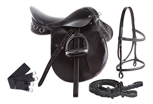Showmen Craft Reiten Englisch Sattelzeug Set Leder Leder