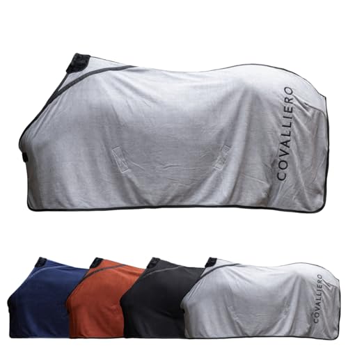 Covalliero Fleecedecke Pferde Abschwitzdecke Decke Mit Widerristpolster Aus