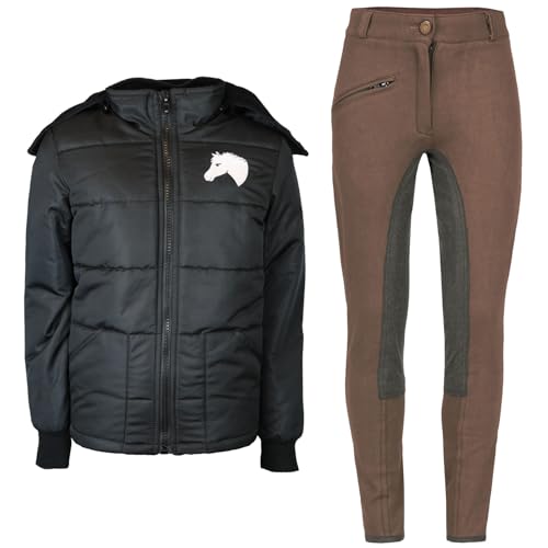 Ms Trachten Reitset Reithose Braun Kinder Reitjacke Mia