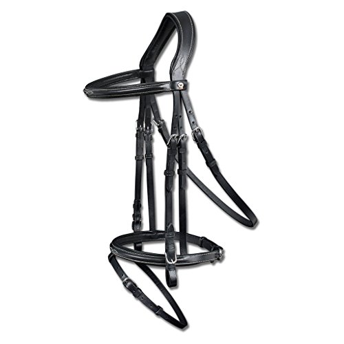 Waldhausen Wembley X Line Trensenzaum Santander Schwarz Edelstahlbeschl