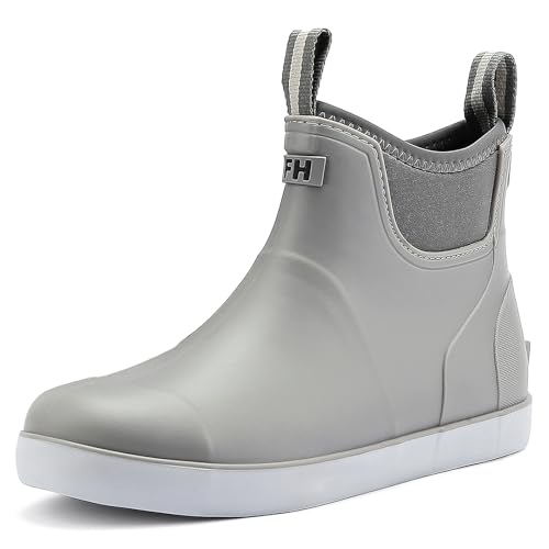 Jesindr Gummistiefel Herren Protective Wasserdicht Anti Rutsch Stiefeletten