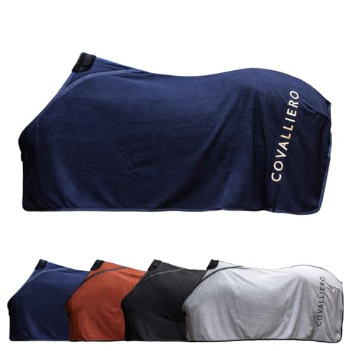 Covalliero Fleecedecke Pferde Abschwitzdecke Decke Mit Widerristpolster Aus