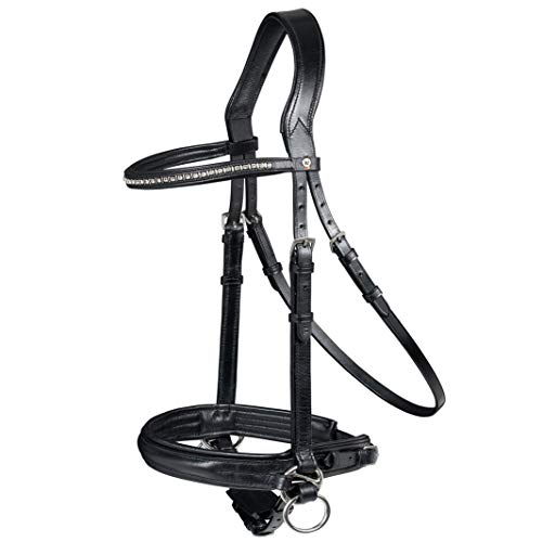 Waldhausen Trensenzaum X Line Gebisslos Warmblut Schwarz